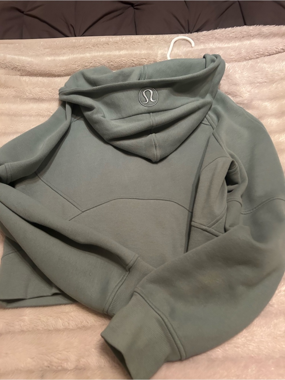 Lululemon Cropped Scuba Cropped Half-Zip Hoodie in Crater Blue - Women XS/S - Picture 3 of 3
